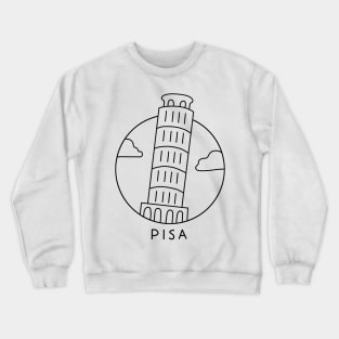 Leaning Tower of Pisa Crewneck Sweatshirt